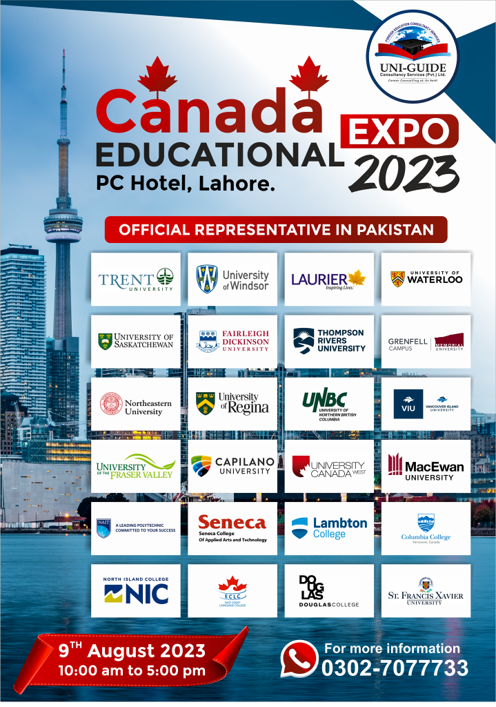 Canada Education Expo 2023 list of Canadian Universities Universities in Canada